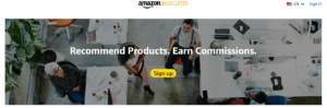 Amazon's Associate page