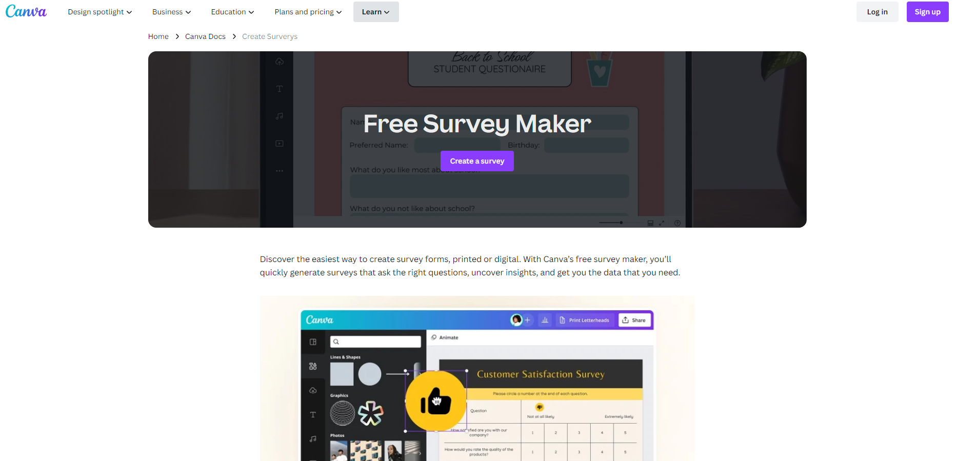 canva survey maker