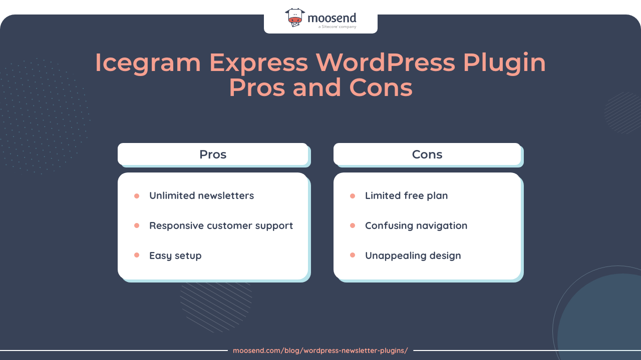 Icegram pros and cons