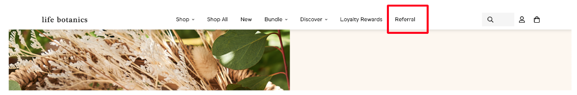 Life Botanics referral program