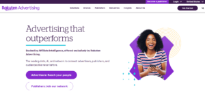 Rakuten Advertising page