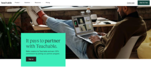 Teachable affiliate page