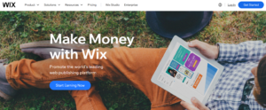 Wix affiliate page
