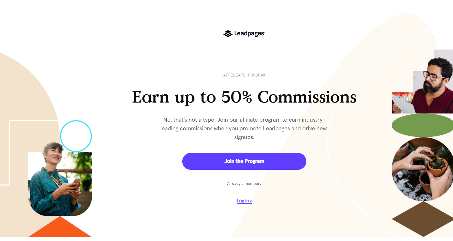 leadpages ecommerce affiliate marketing program