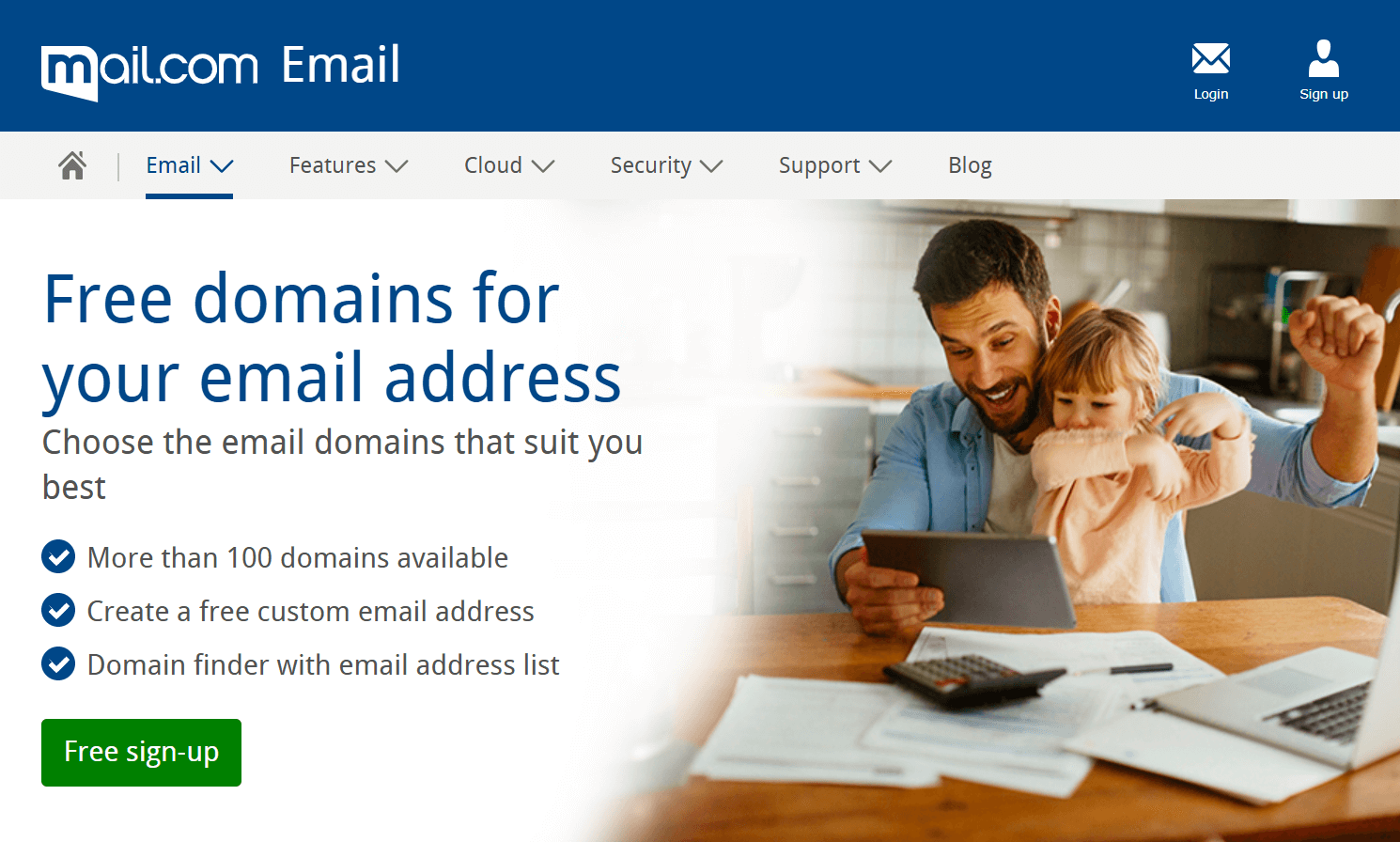 Mail.com email domain provider