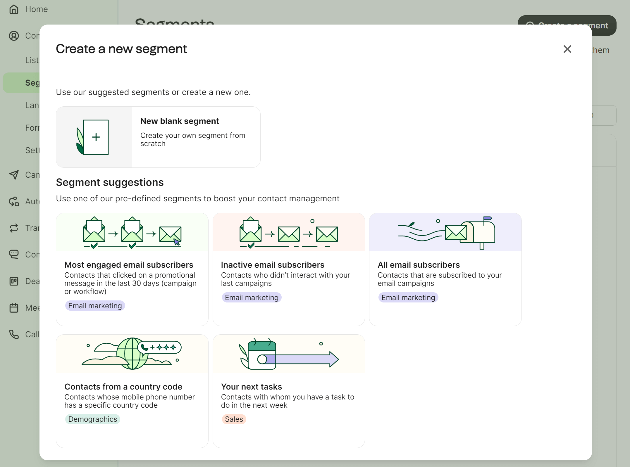 brevo segmentation and list management