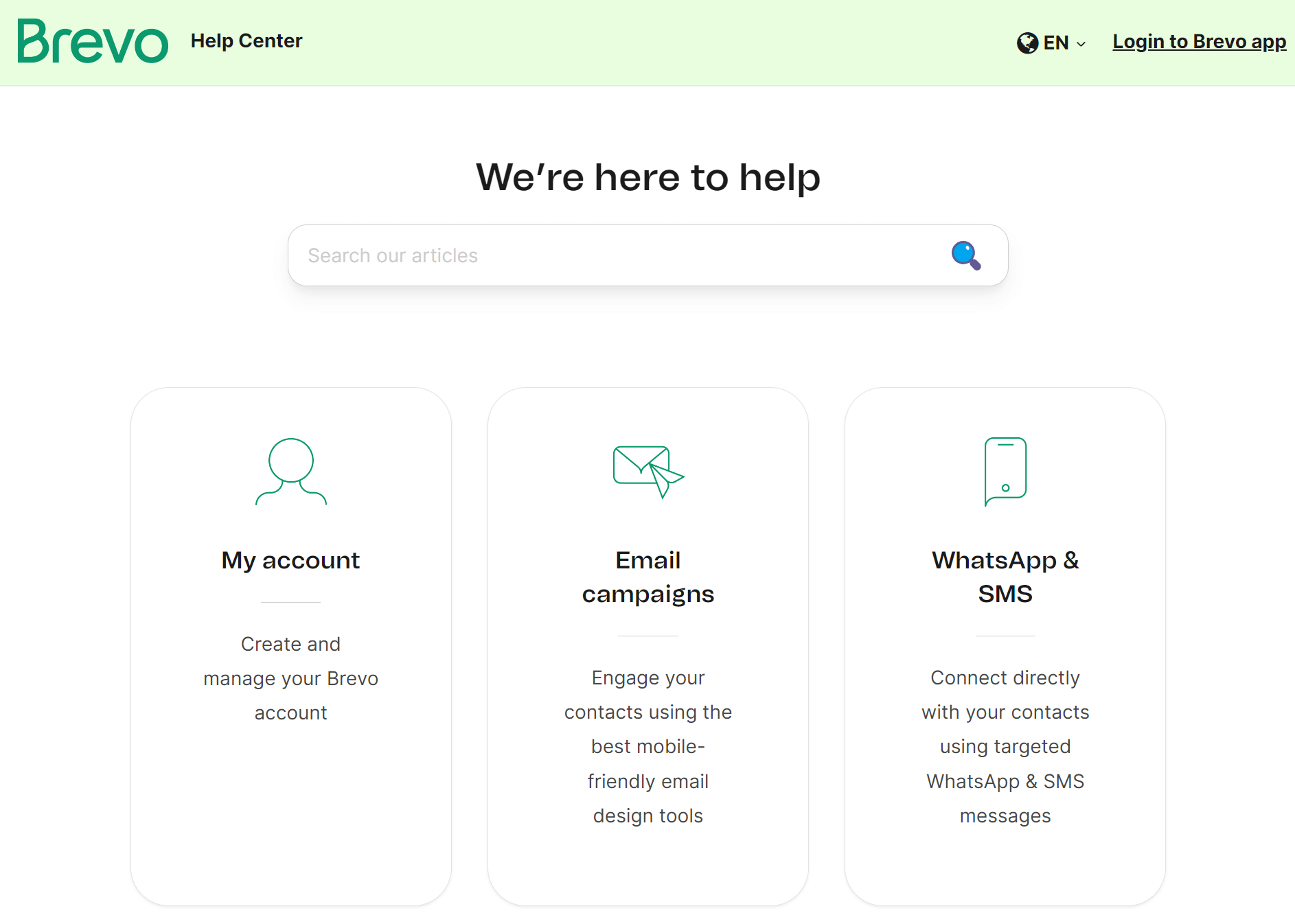 brevo customer support options