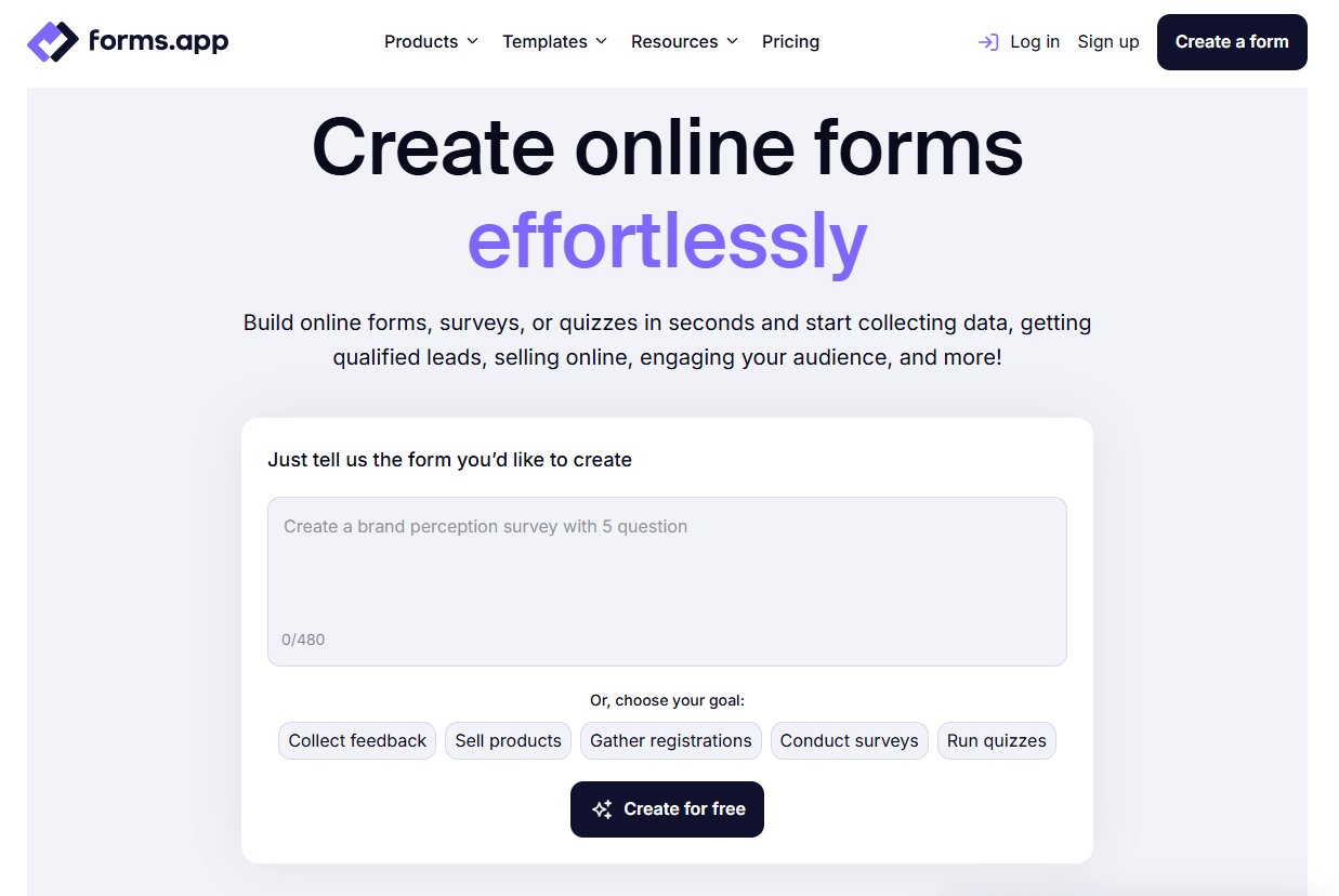 forms app survey tool