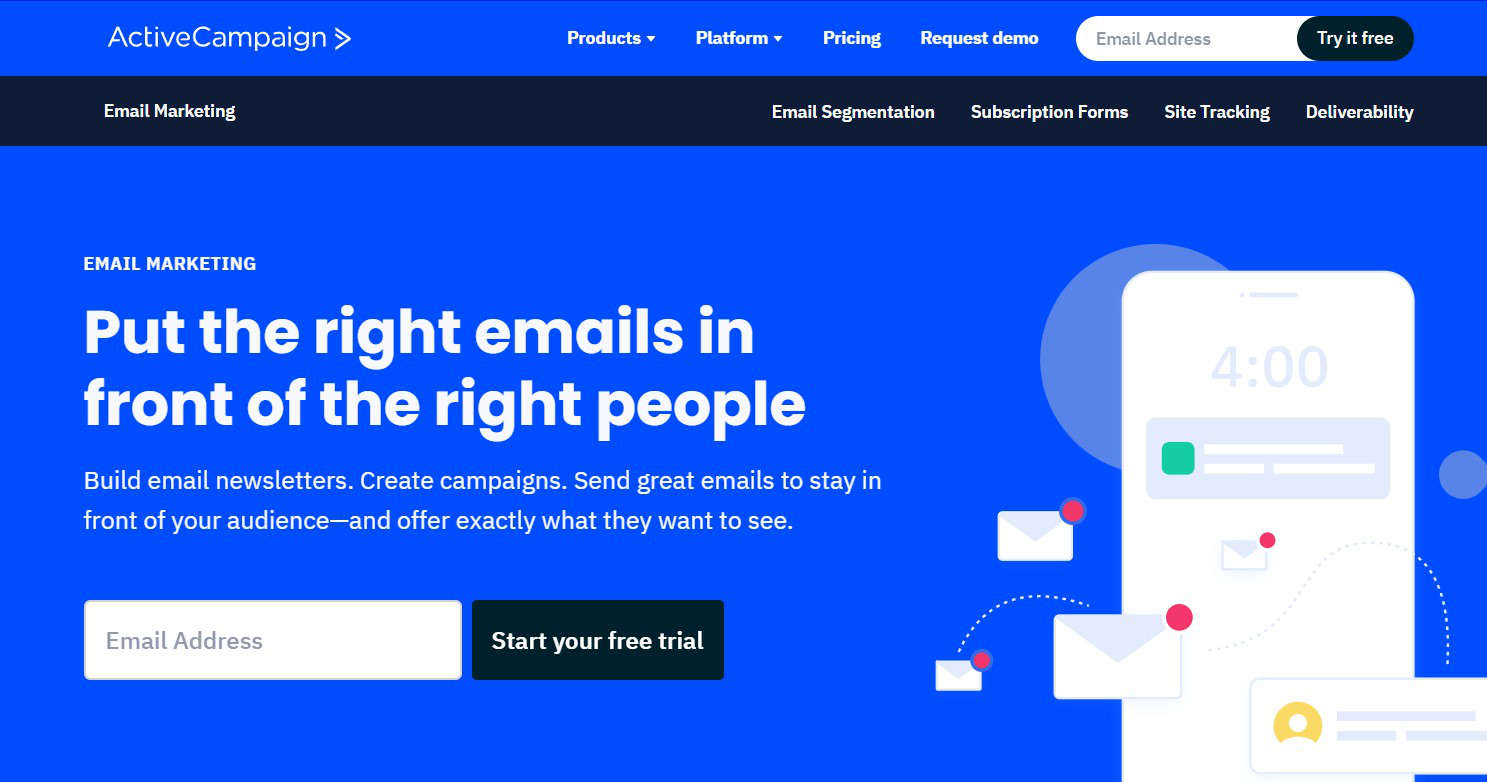 activecampaign email marketing and automation tool