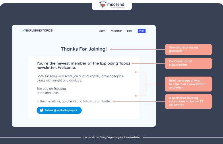 Create a welcome landing page