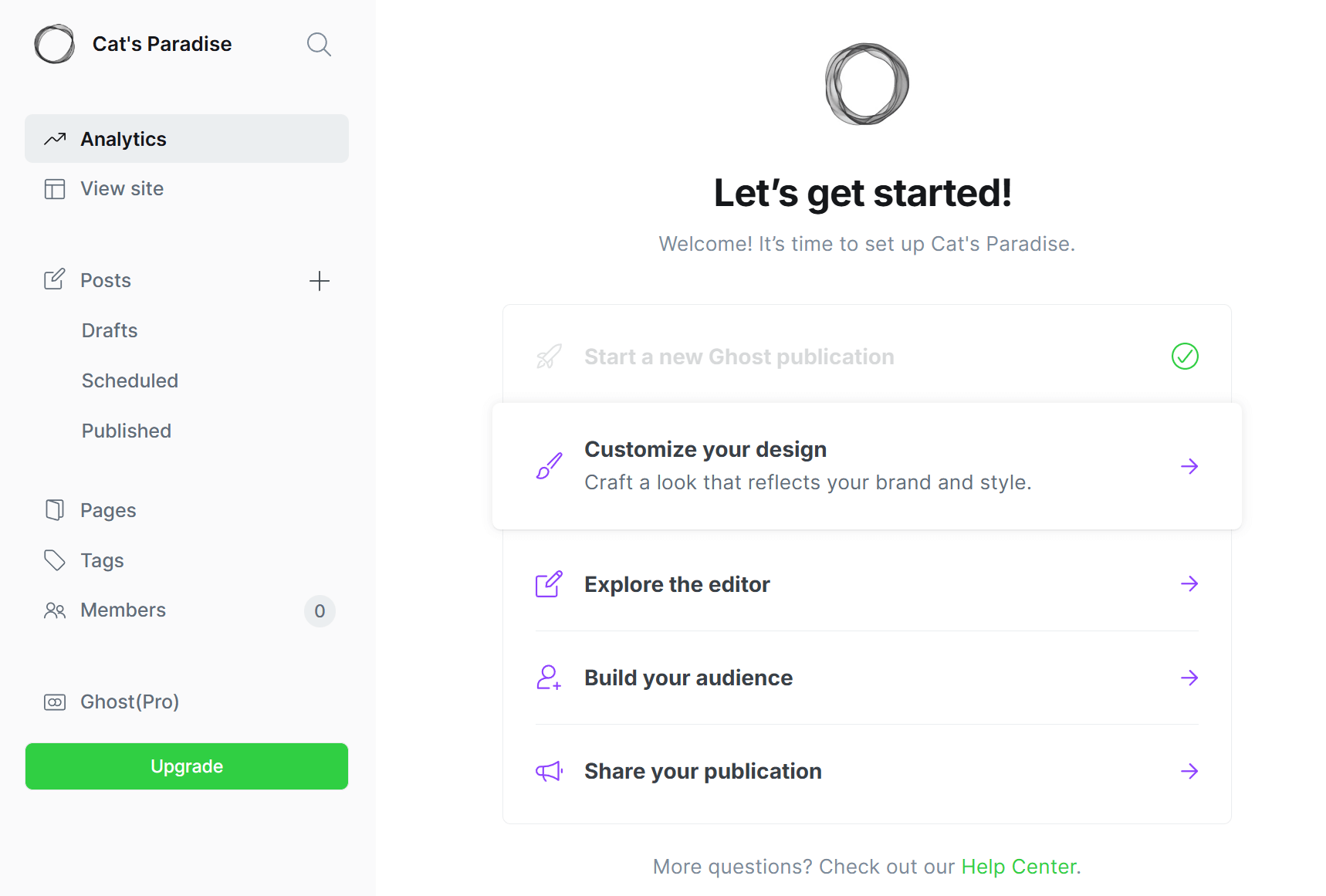 ghost newsletter platform