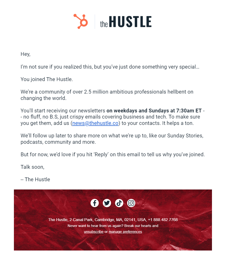 the hustle newsletter