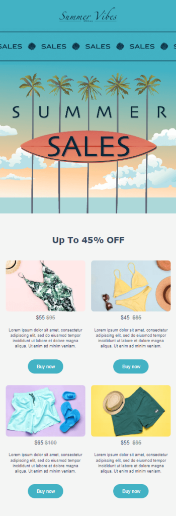 summer email template
