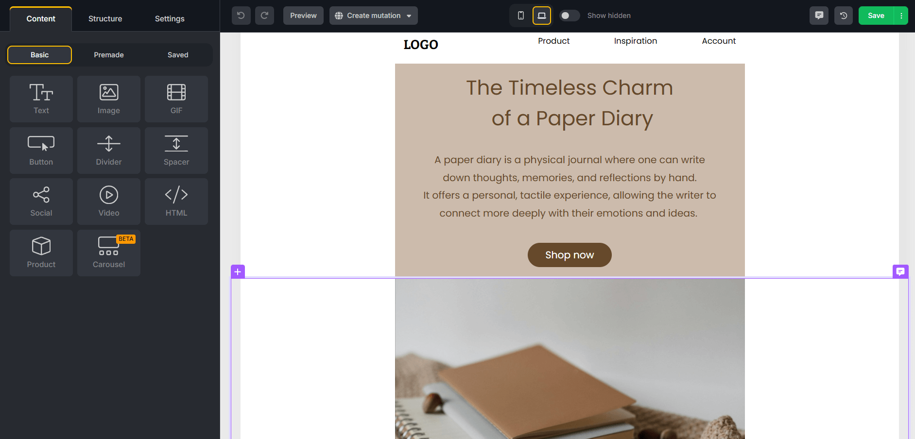topol.io email template builder