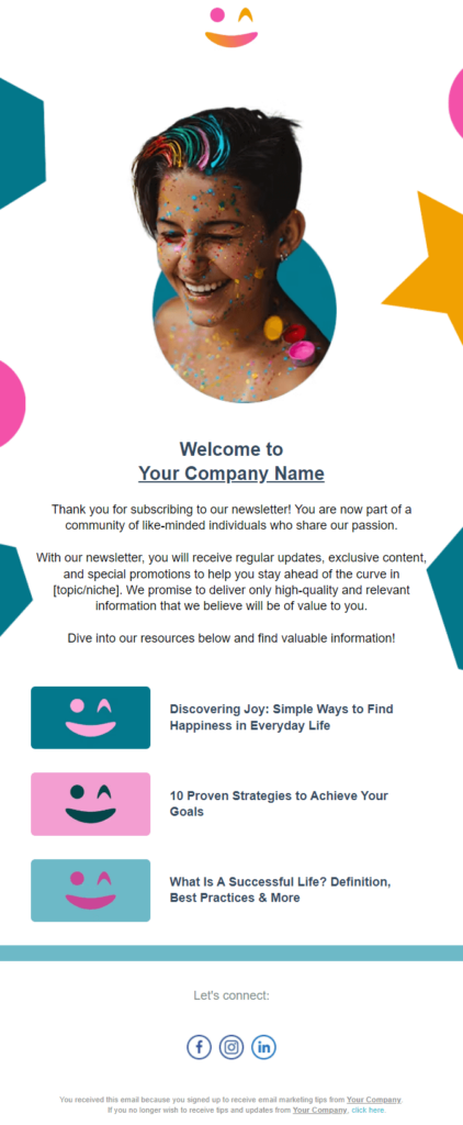 Moosend transactional email template