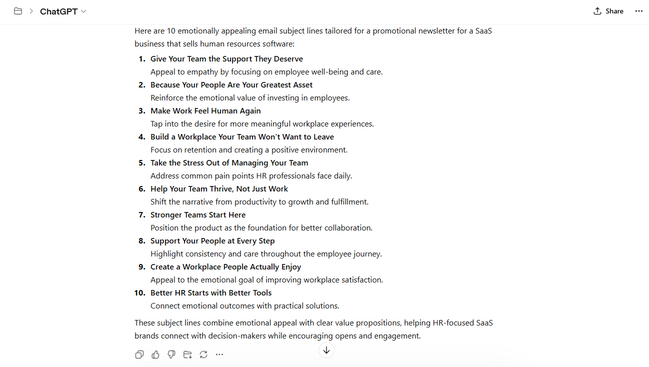 Chatgpt emotional appeal subject lines prompt