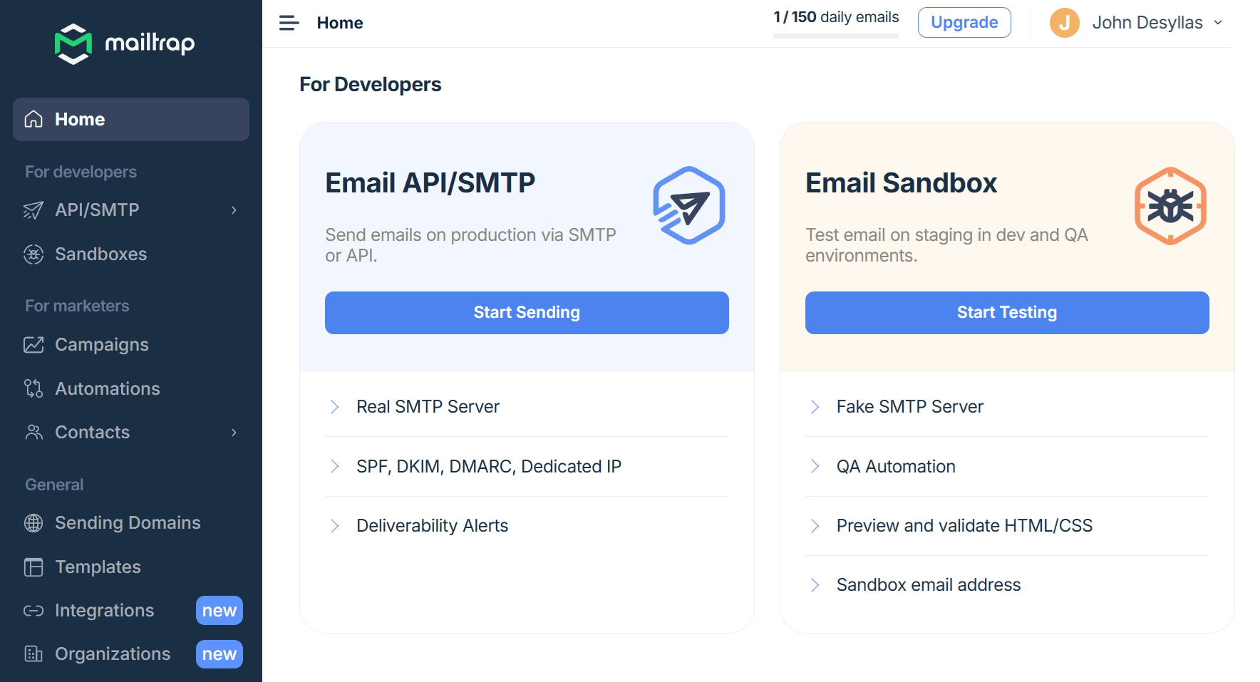 mailtrap alternative service to sendgrid