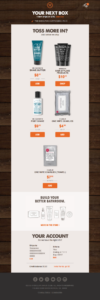 dollar shave club cross-sell email example