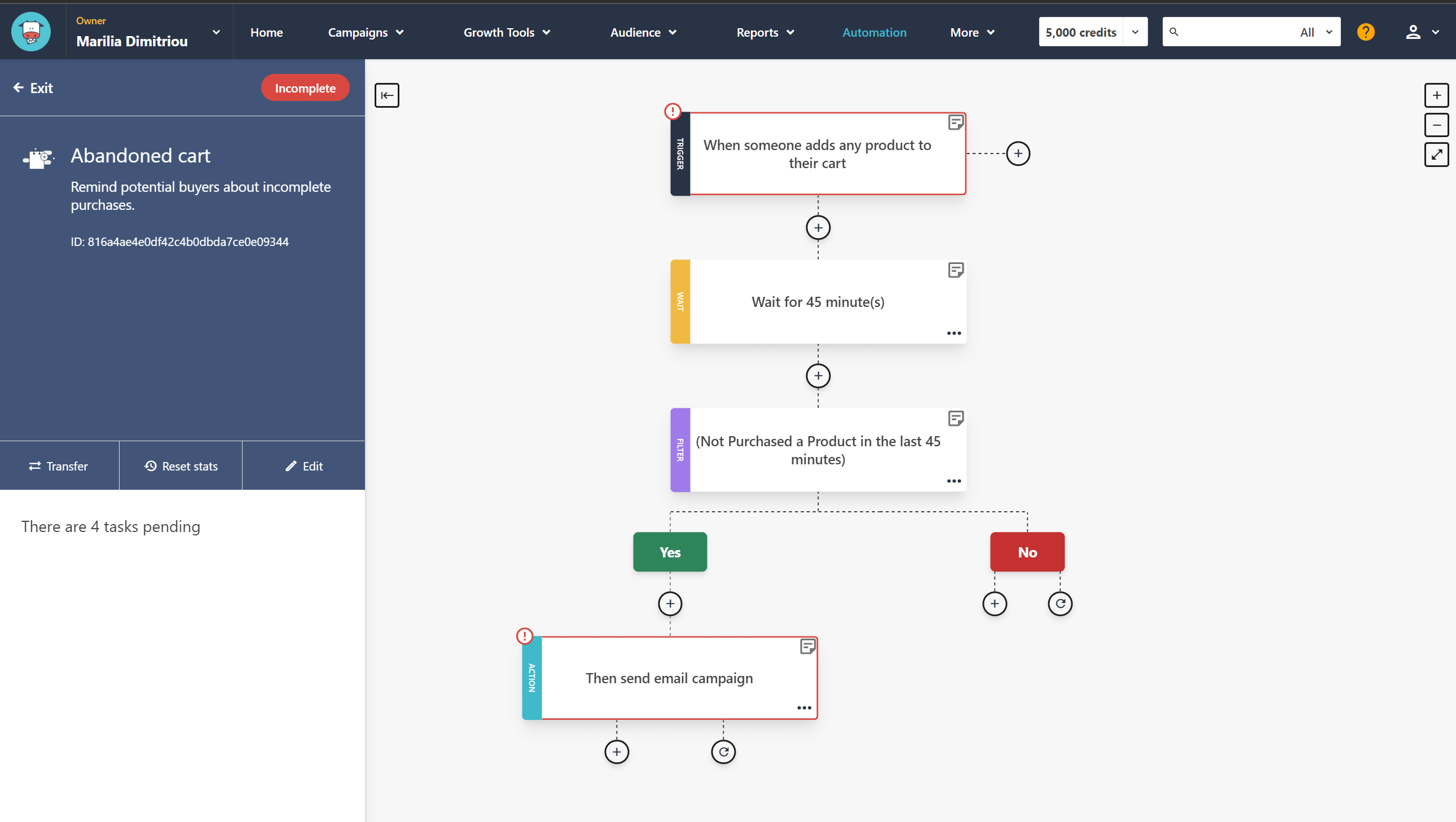 moosend marketing automation platform workflow builder for eCommerce