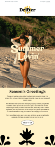 drifter seasonal email example