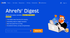 ahrefs digest newsletter for seo and sem