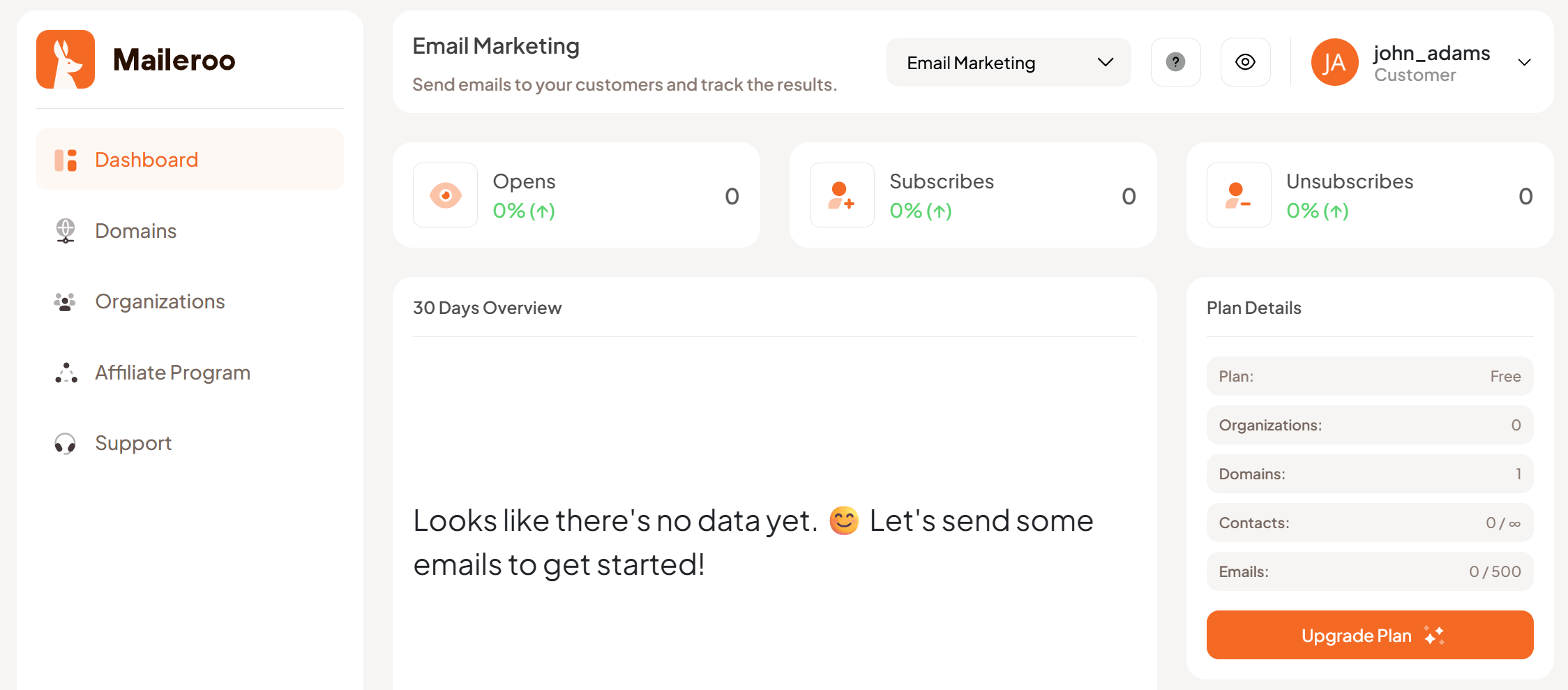 maileroo simple email marketing service