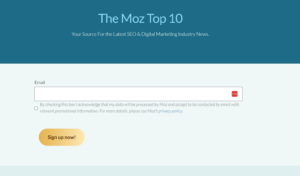 moz top 10 seo newsletter