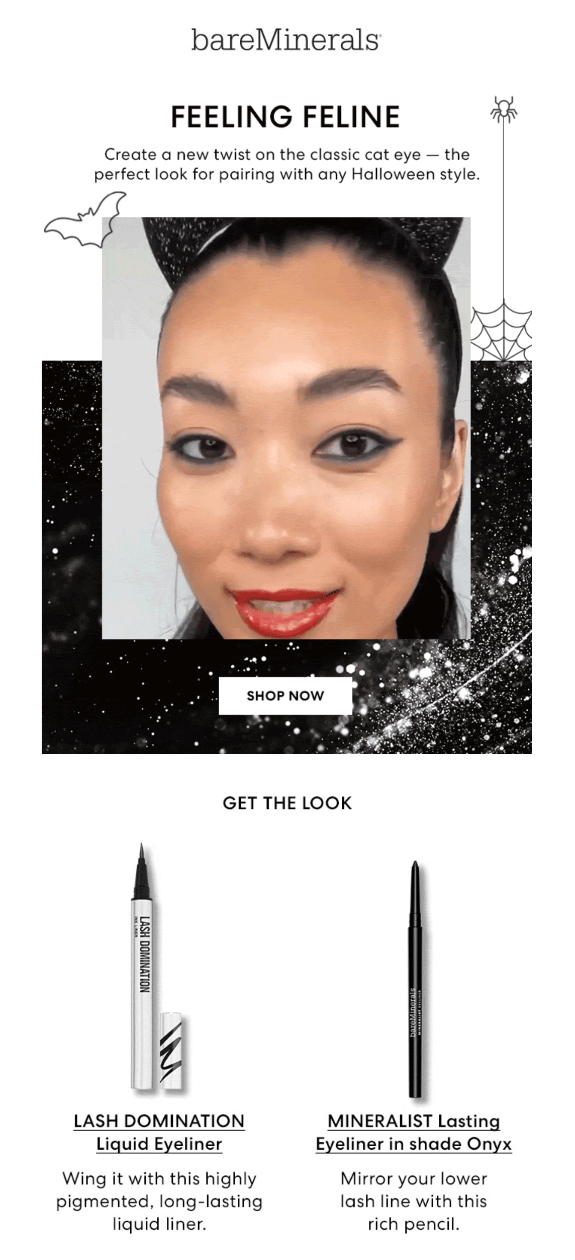 bareminerals halloween email example