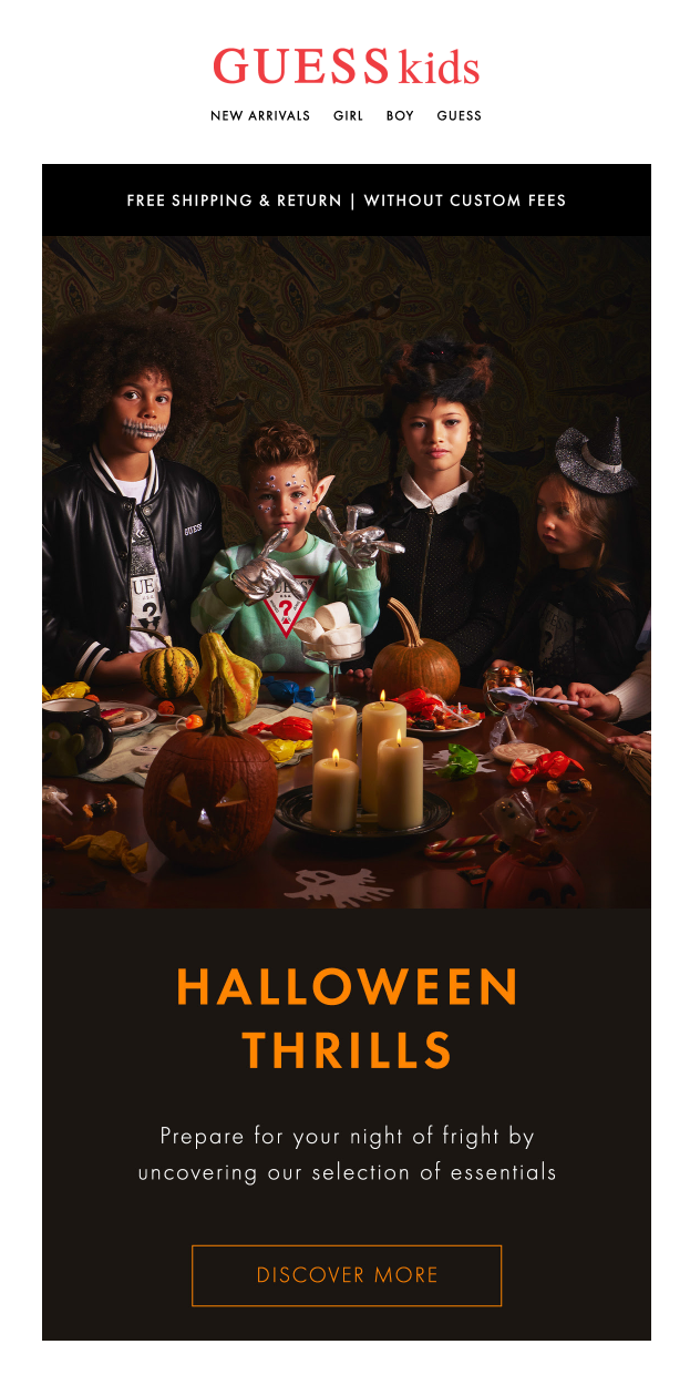 guess halloween campaign example