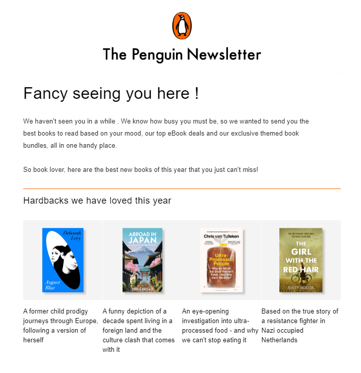 penguin books email segmentation example