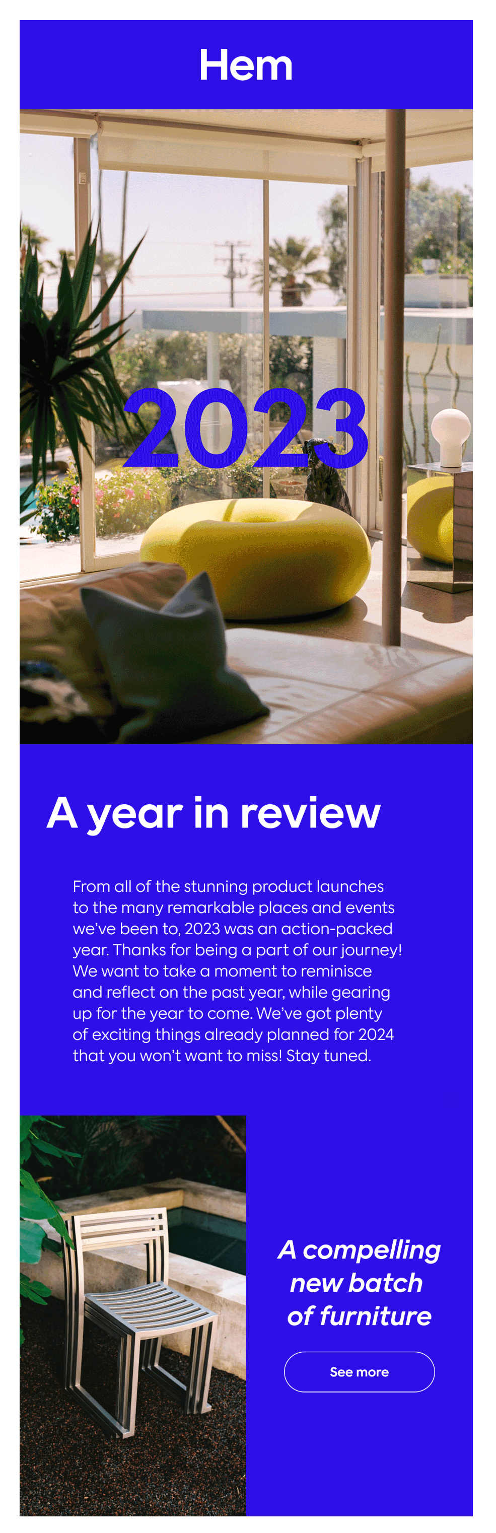 hem december email marketing year in review