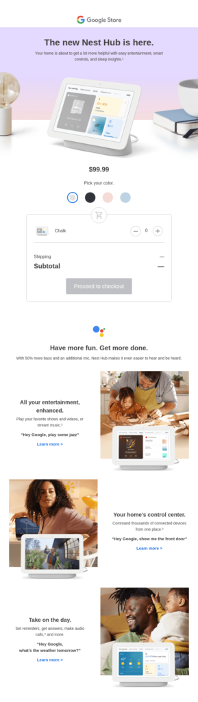 Google interactive campaign elements