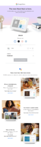 Google interactive email campaign example