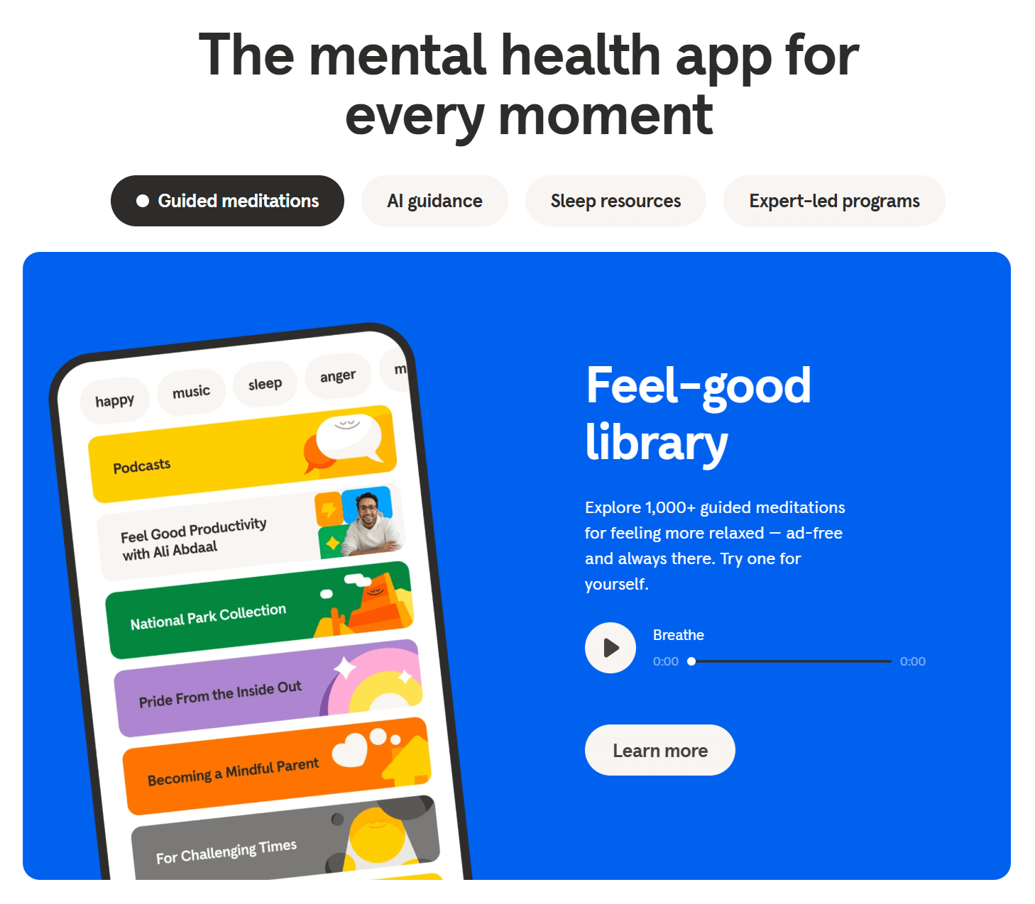 headspace wellness app