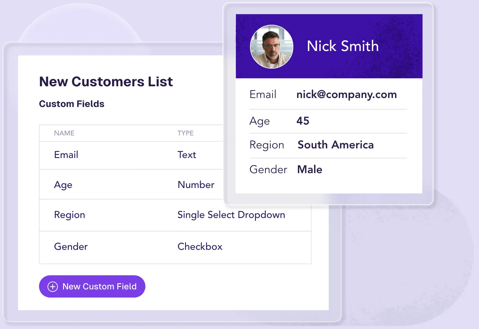 Custom Email Fields Moosend