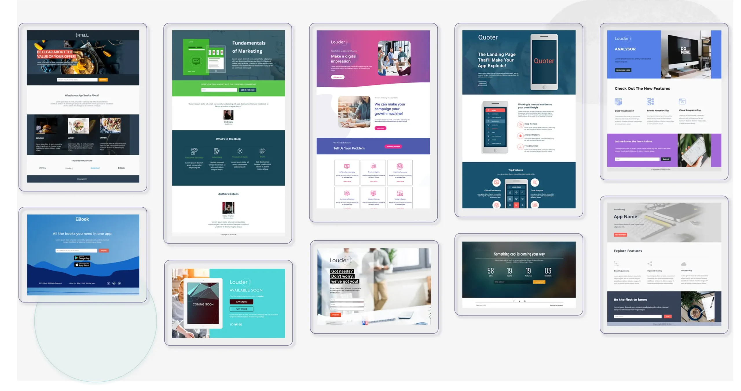 Landing Page Builder Moosend
