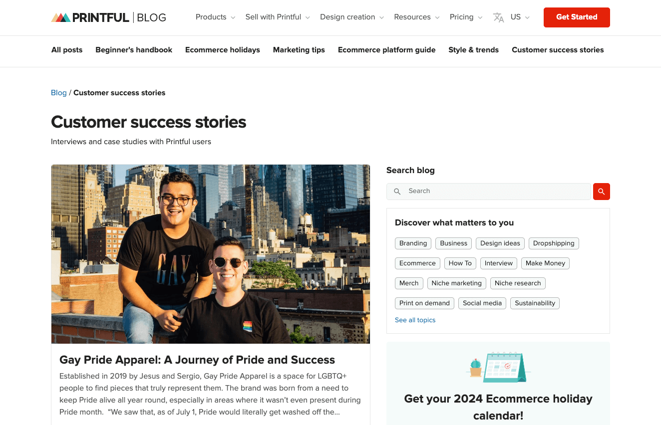 printful customer success stories