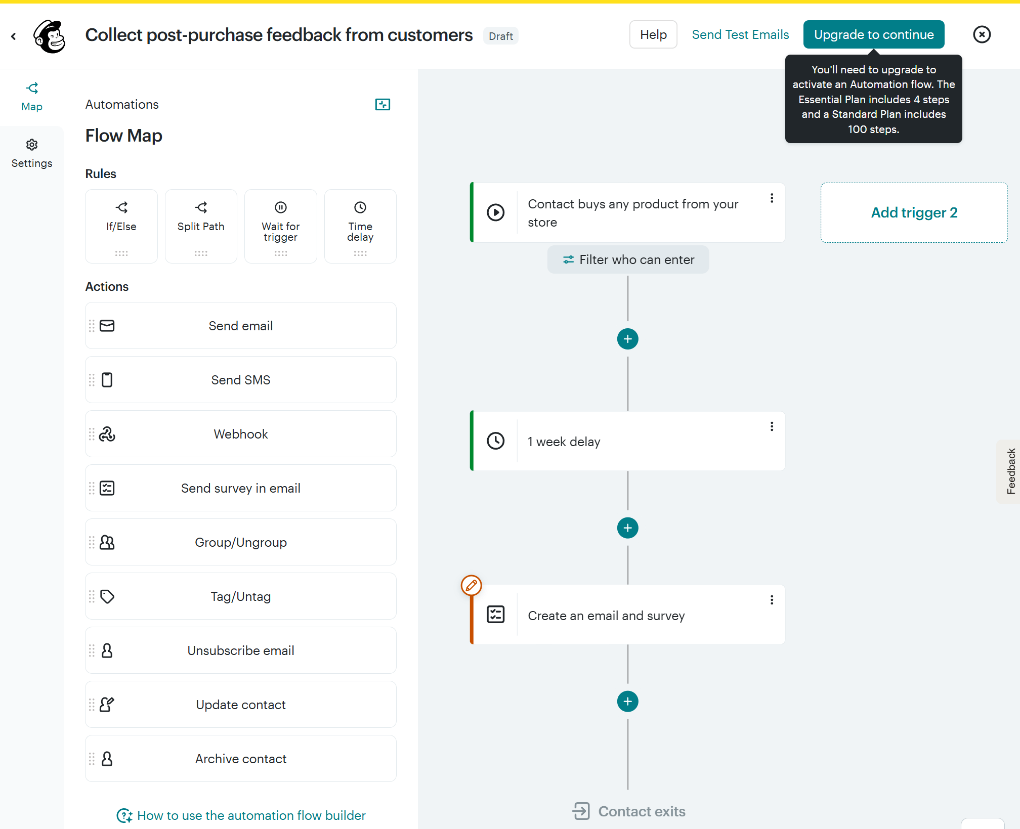 mailchimp customer journey builder