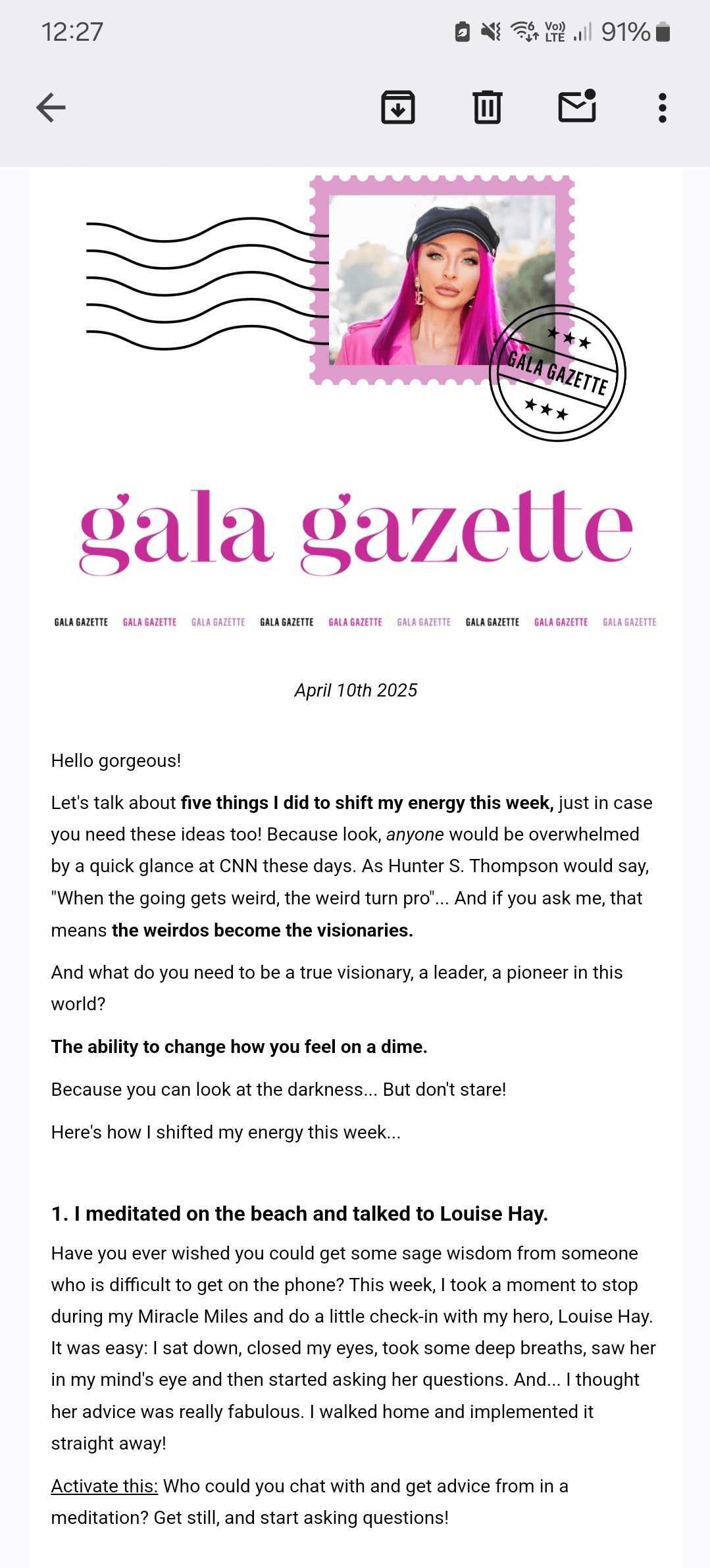 gala darling responsive email design