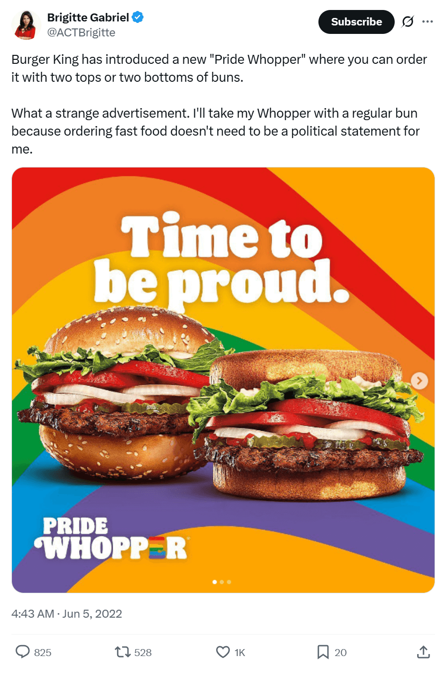 burger king pride whooper campaign example