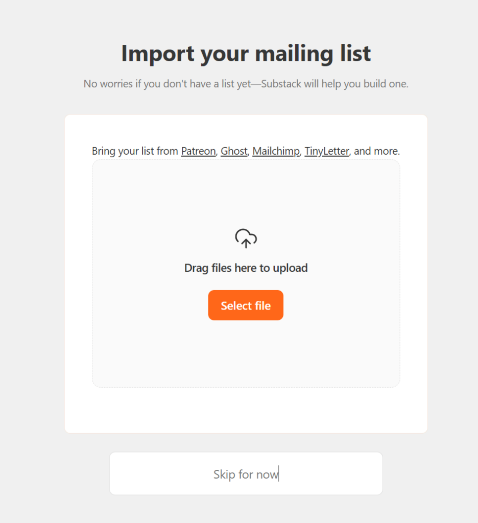 list import Substack