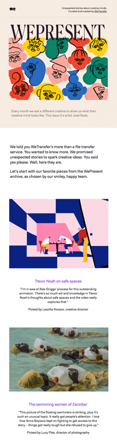 storytelling email without discount