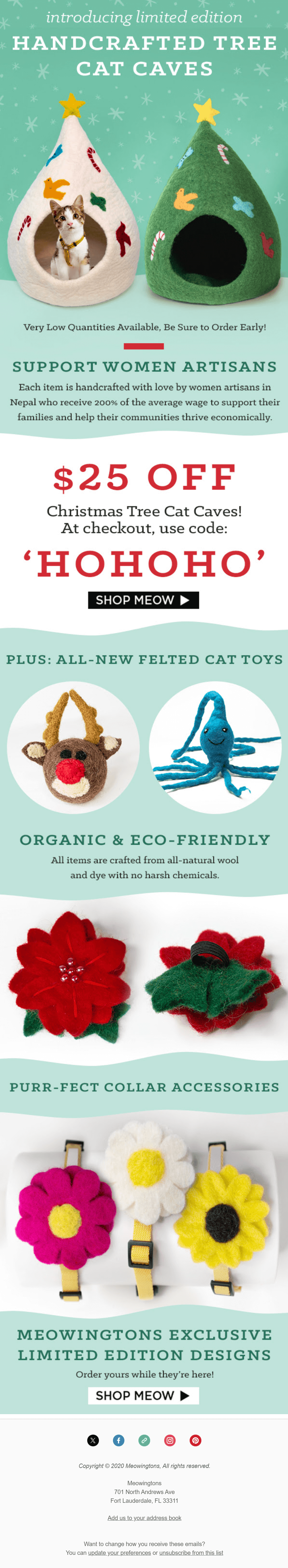 meowingtons email marketing campaign example