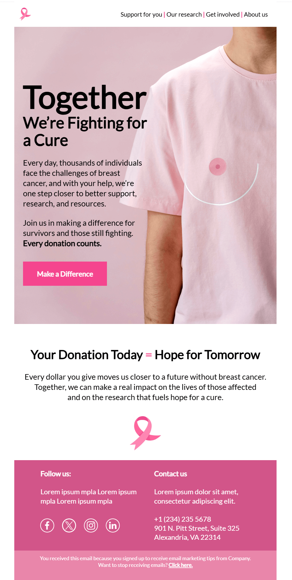 moosend awareness email template