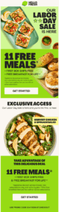 Hellofresh exclusive Labor sale email