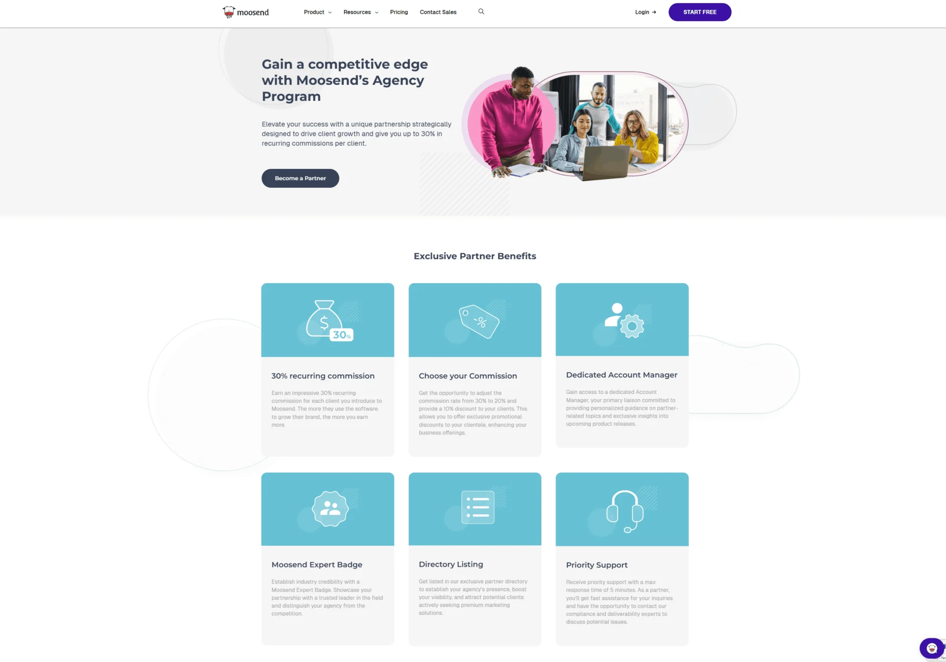 Moosend agency program