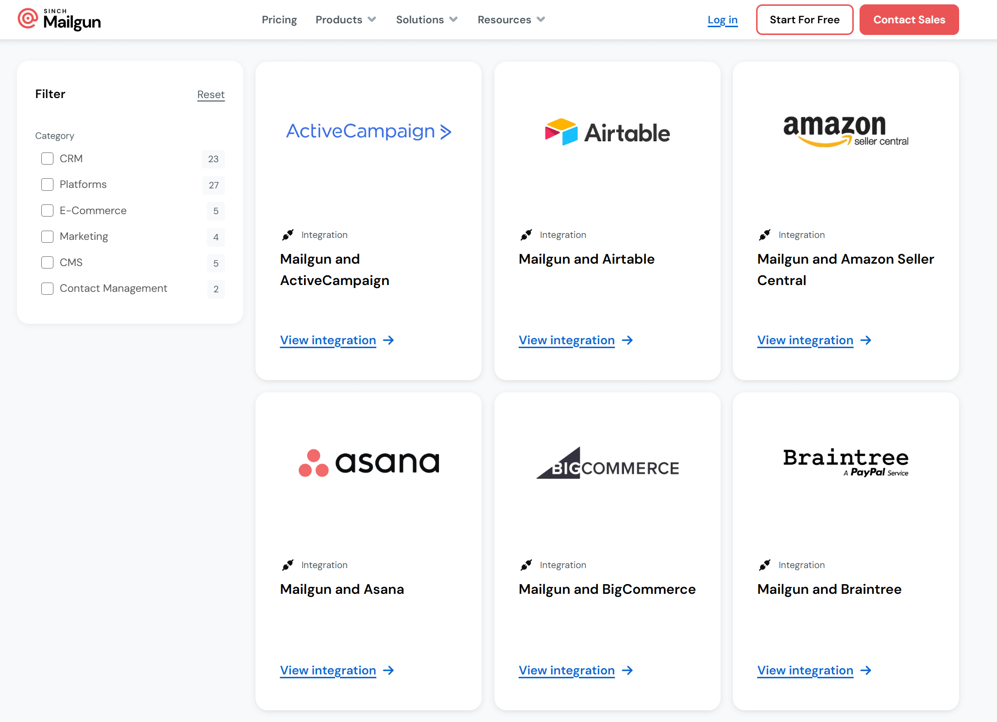 mailgun integrations