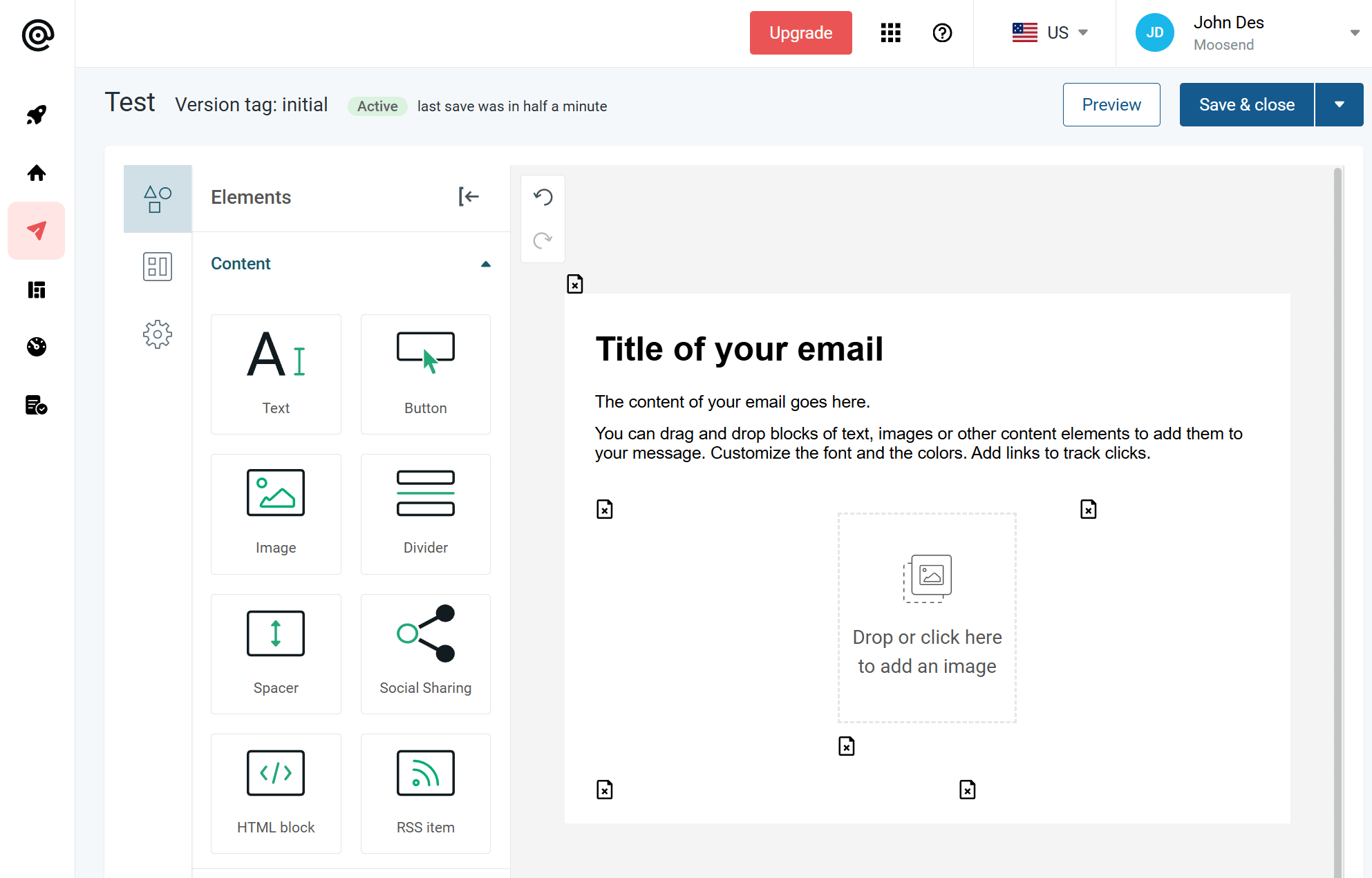 mailgun visual email designer