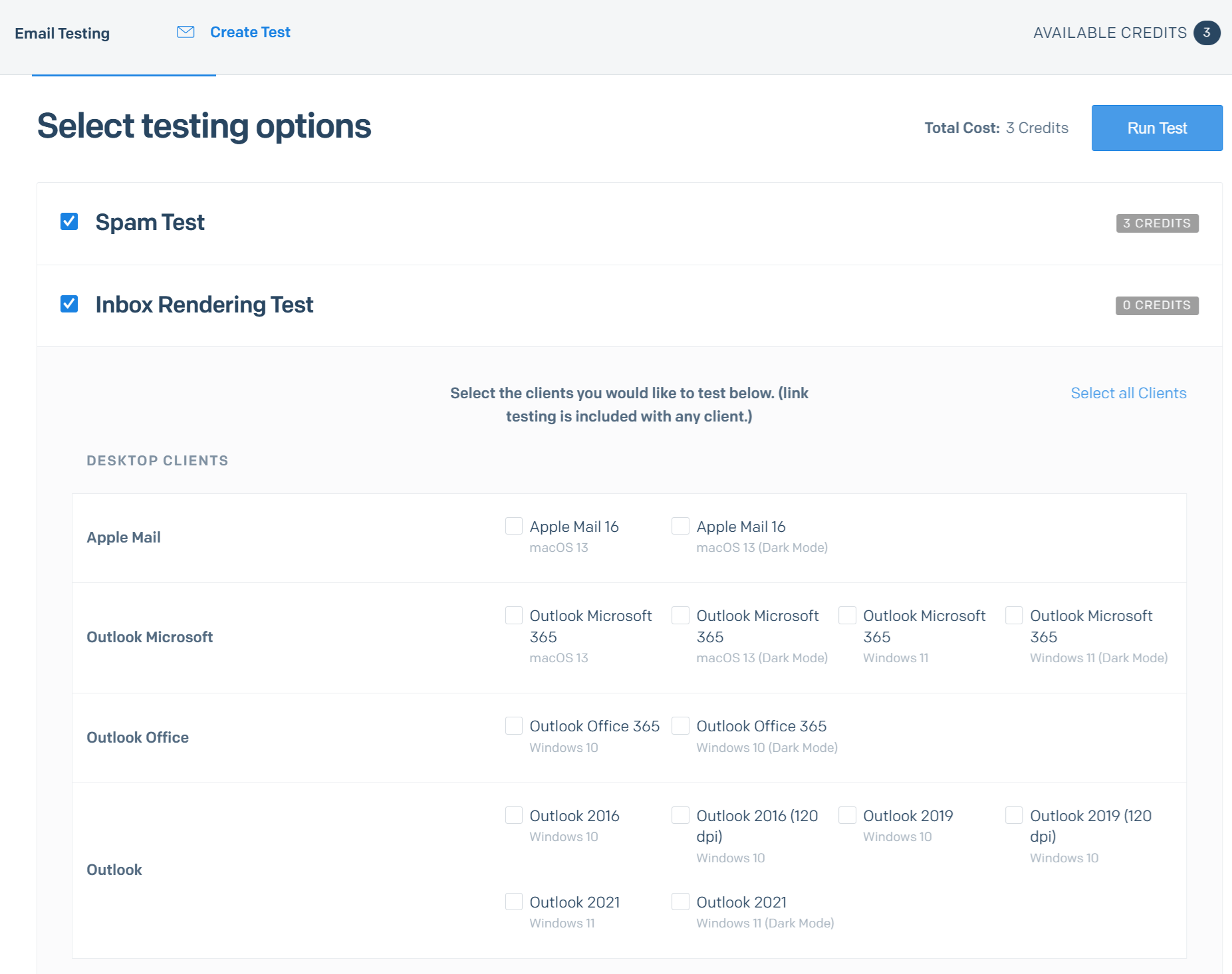 sendgrid email testing features