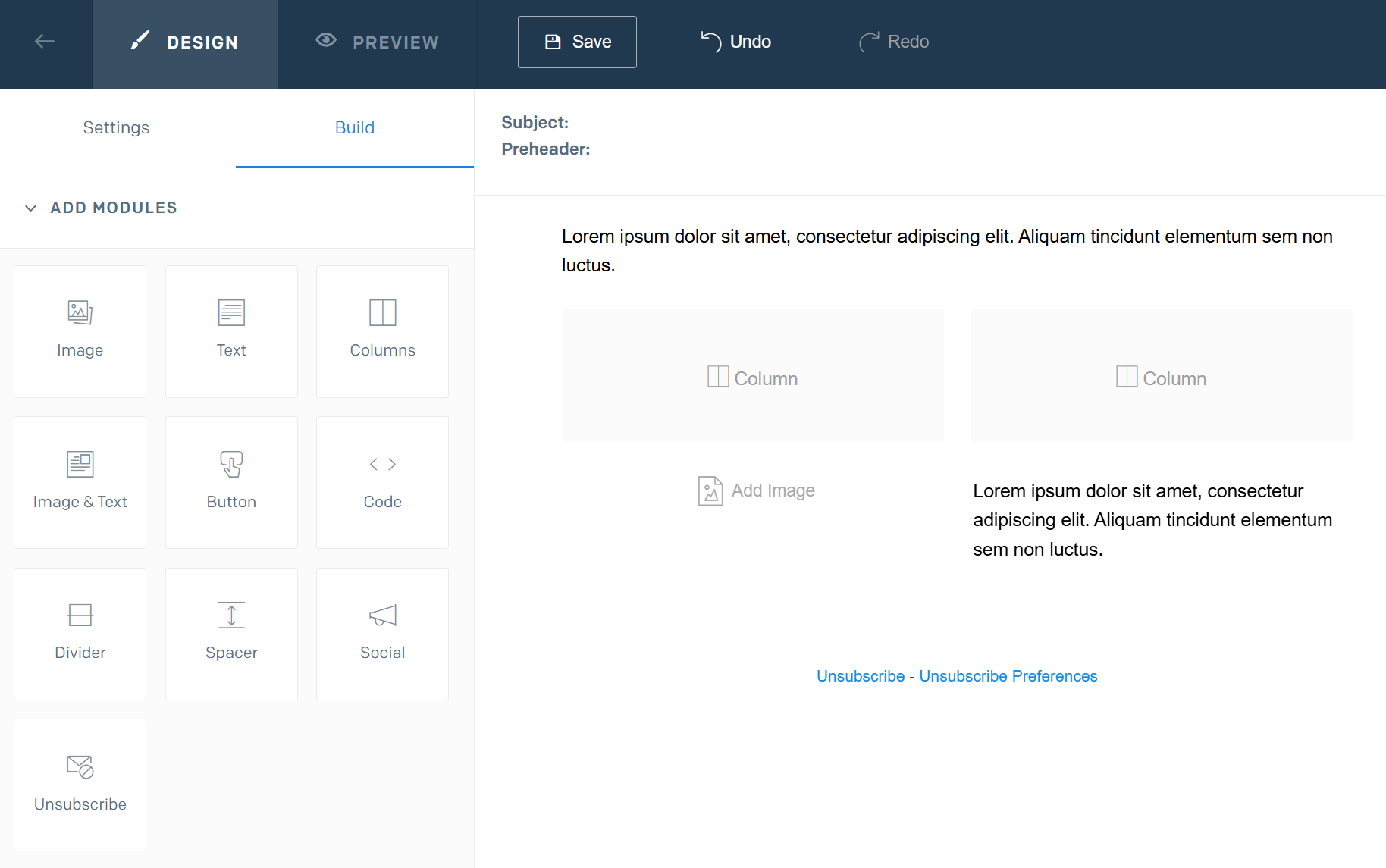 sendgrid transactional email designer